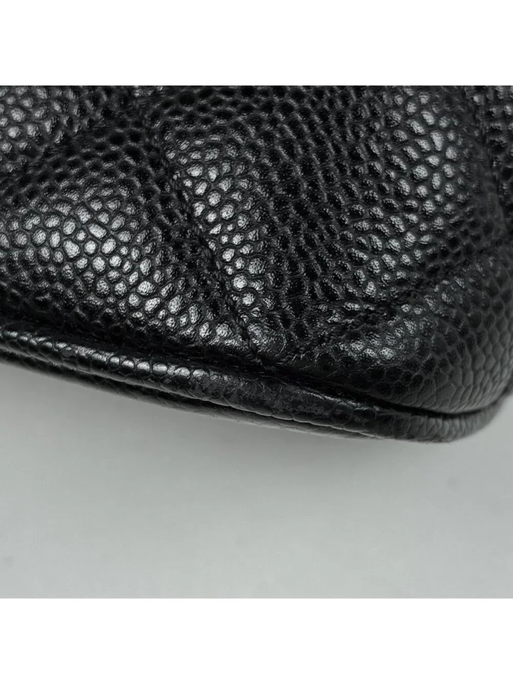 Chanel Reissue Tote CC Logo Caviar Leather Black